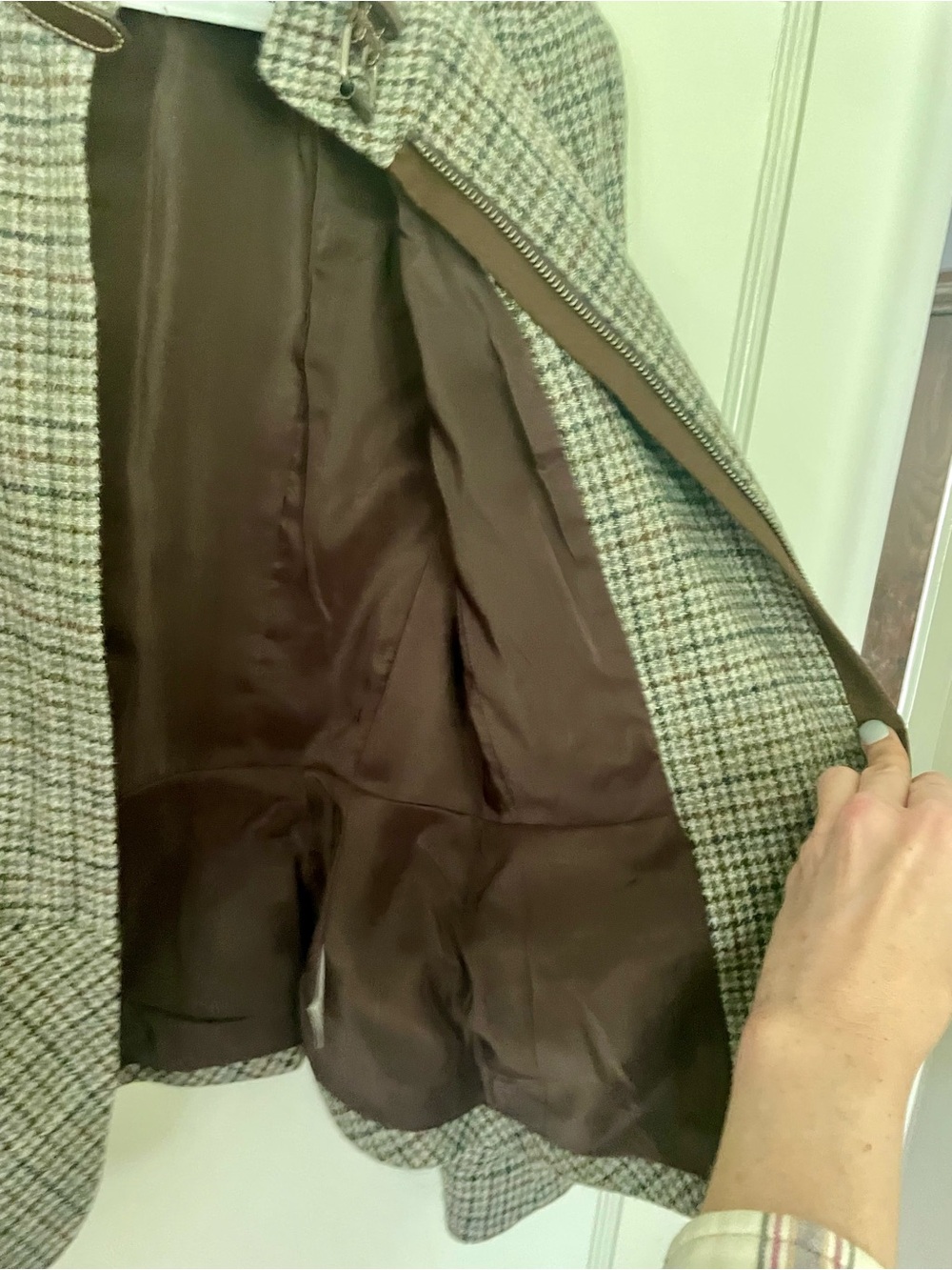 Talbots Plaid Wool-Blend Jacket - Picture 10 of 13